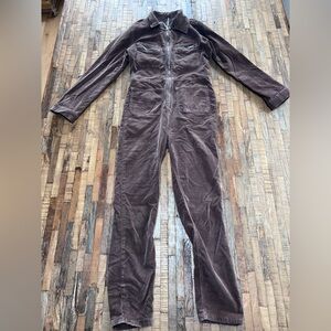 Free People Cute Corduroy Brown Jumpsuit